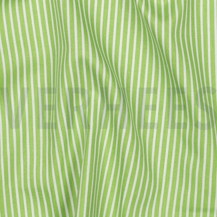 POPLIN STRIPES LIME (hover)