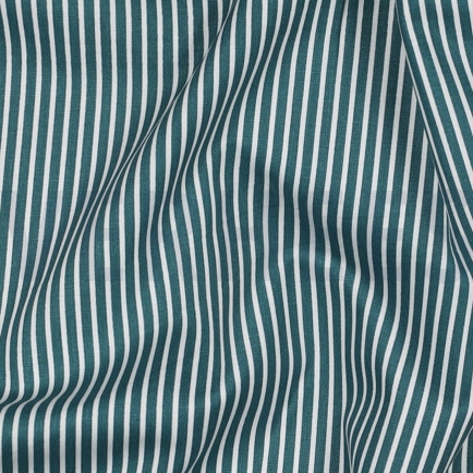 POPLIN STRIPES PETROL (hover)