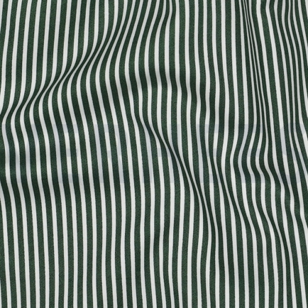 POPLIN STRIPES DARK GREEN (hover)