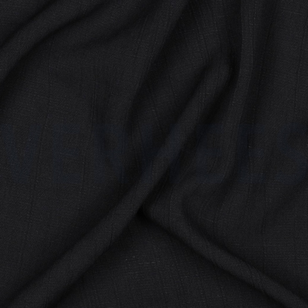 LEINEN VISKOSE CRINKLE SCHWARZ (hover)