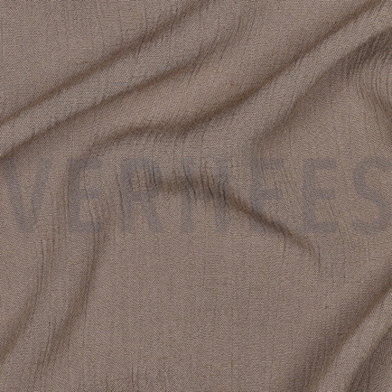 LEINEN VISKOSE CRINKLE TAUPE (hover)
