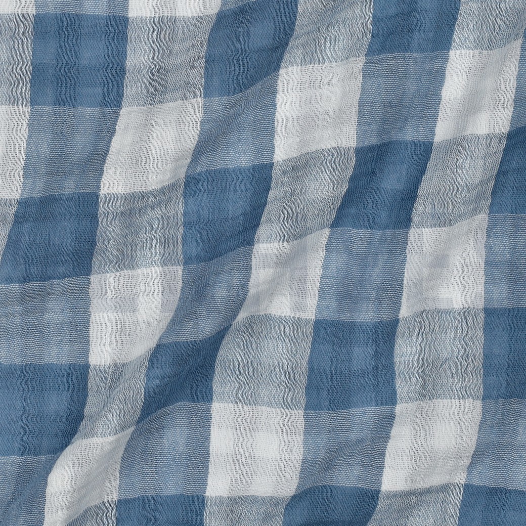 MUSSELIN DOPPELSEITIG KAROS INDIGO (hover)