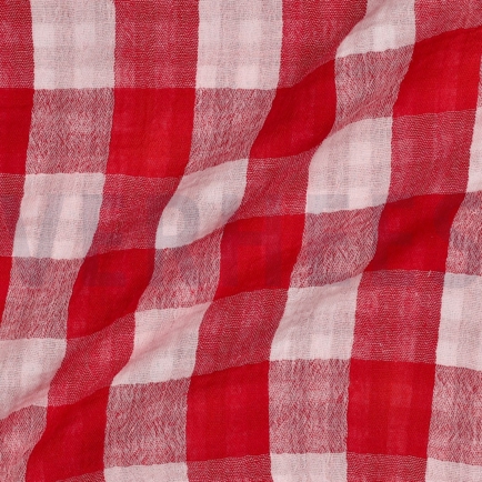 MUSSELIN DOPPELSEITIG KAROS ROT (hover)