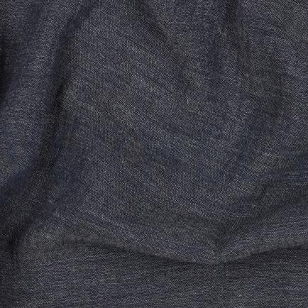 DOUBLE GAZE DE COTON MÉLANGE BLEU MARINE CHINÉ (hover)
