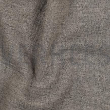 DOUBLE GAZE DE COTON MÉLANGE TAUPE CHINÉ (hover)