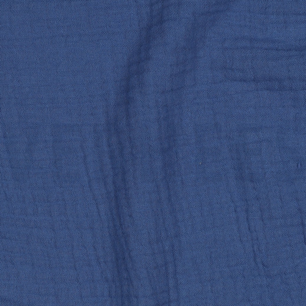 DOUBLE GAUZE MIDNACHTBLAUW (hover)