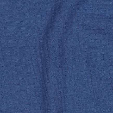 DOUBLE GAUZE MIDNACHTBLAUW (hover)