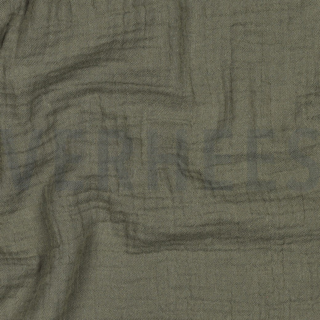 DOUBLE GAUZE DARK MOSS GREEN (hover)