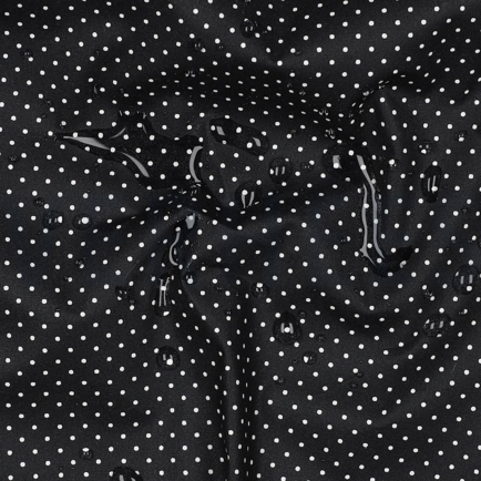 COATED KATOEN KLEINE STIPPEN ZWART (hover)