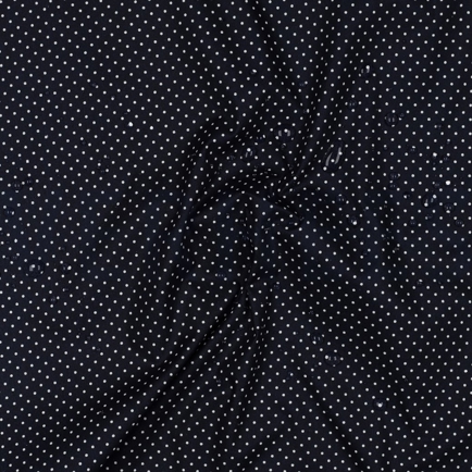 COATED KATOEN KLEINE STIPPEN MARINEBLAUW (hover)