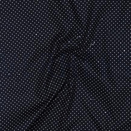 COATED COTTON PETIT DOTS NAVY (hover)