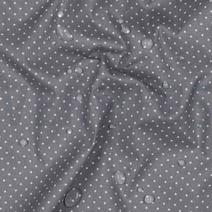 COATED KATOEN KLEINE STIPPEN GRIJS (hover)