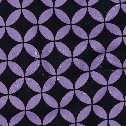 COATED COTTON ABSTRACT NAVY (hover)