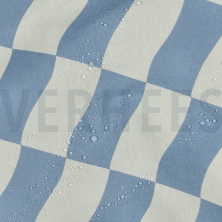 COTON ENDUIT CARREAUX BLEU (hover)