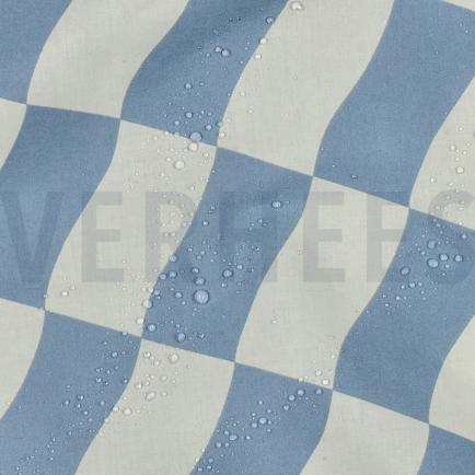 COATED COTTON CHECKS BLUE (hover)