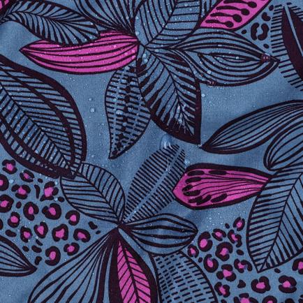 COATED COTTON LEAVES BLUE (hover)