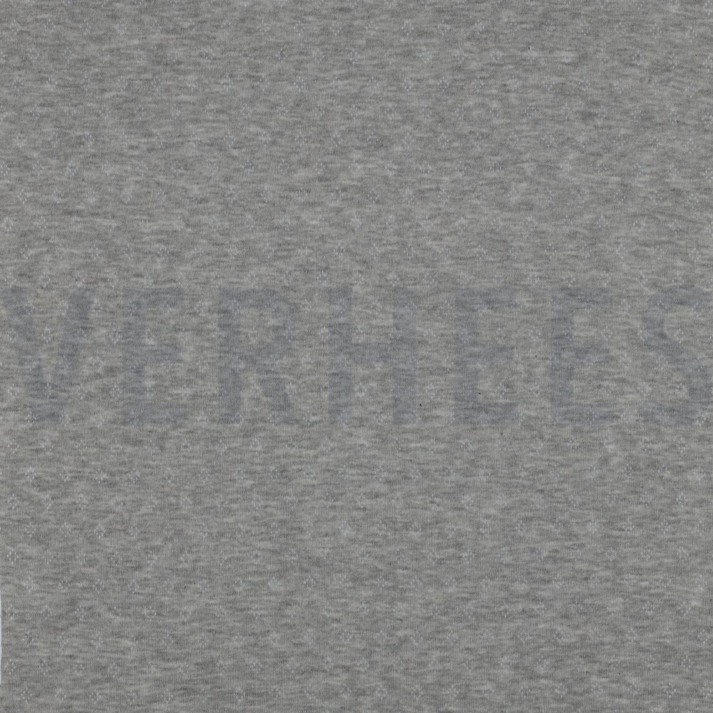 FEINSTRICKJERSEY AJOUR GRAU MELIERT (thumbnail)