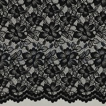LACE TWO-SIDE SCALLOP BLACK (thumbnail)