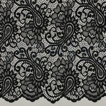 LACE TWO-SIDE SCALLOP BLACK (thumbnail)