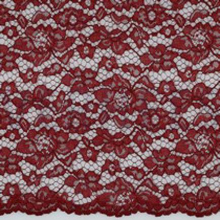 LACE TWO-SIDE SCALLOP BURGUNDY (thumbnail)