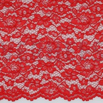DENTELLE BORDURE FESTONNÉE ROUGE (thumbnail)