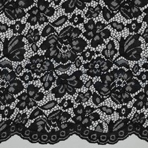 DENTELLE BORDURE FESTONNÉE NOIR PROFOND (thumbnail)