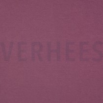 BAUMWOLL JERSEY INTERLOCK GOTS AUBERGINE (thumbnail)