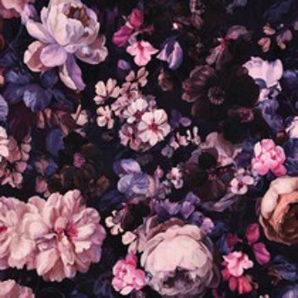 SWEAT DIGITAAL BLOEMEN MARINEBLAUW (thumbnail)
