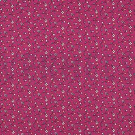 FIJNGEWEVEN KATOENEN POPLIN BLOEMEN FUCHSIA (thumbnail)