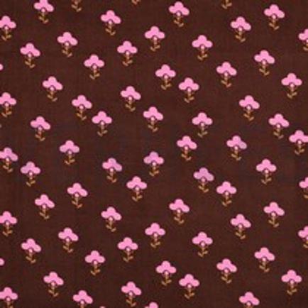 CORDUROY BABYRIB BLOEMEN BRUIN (thumbnail)