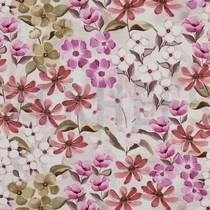 TOILE DÉCORATION FLEURS ROSE (thumbnail)