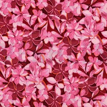 FRENCH TERRY DIGITAL BLUMEN ROT (thumbnail)