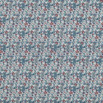 FEIN GEWEBTE BAUMWOLLPOPELINE DIGITAL BLUMEN WEISS (thumbnail)