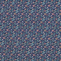 FEIN GEWEBTE BAUMWOLLPOPELINE DIGITAL BLUMEN MARINEBLAU (thumbnail)