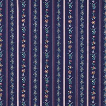 FEIN GEWEBTE BAUMWOLLPOPELINE DIGITAL BLUMEN MARINEBLAU (thumbnail)