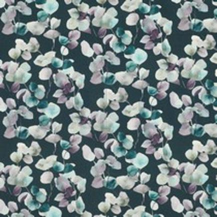 FIJNGEWEVEN KATOENEN POPLIN DIGITAAL EUCALYPTUS PETROL (thumbnail)