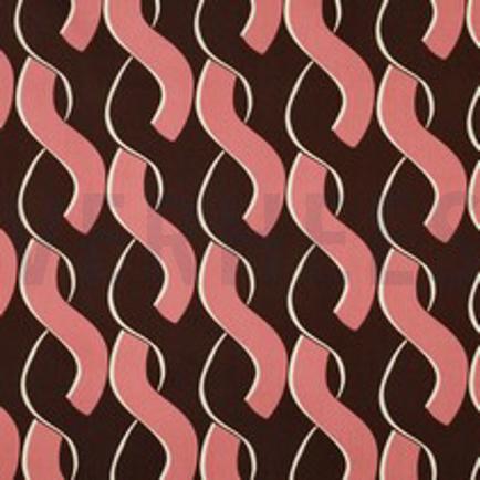COTTON SATIN ABSTRACT BROWN (thumbnail)