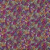 BAUMWOLLE SATIN KLEINE BLUMEN LILA/VIOLETT (thumbnail)