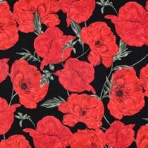 FRENCH TERRY DIGITAL BLUMEN SCHWARZ (thumbnail)