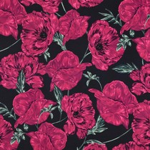 FRENCH TERRY DIGITAL BLUMEN MARINEBLAU (thumbnail)