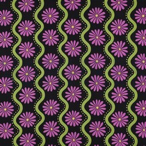 BAUMWOLLE VISKOSE BLUMEN SCHWARZ (thumbnail)
