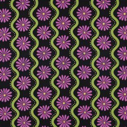 BAUMWOLLE VISKOSE BLUMEN SCHWARZ (thumbnail)