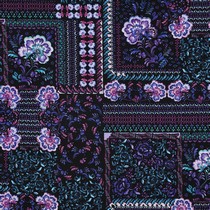 COTTON VISCOSE DIGITAL PATCHWORK BLACK (thumbnail)