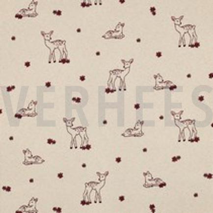 RIB JERSEY GOTS NATURAL DEERS NATURAL (thumbnail)