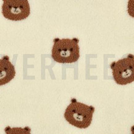 TEDDY JACQUARD BEREN GEBROKEN WIT (thumbnail)
