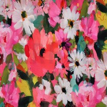 FRENCH TERRY DIGITAL FLOWERS PINK (thumbnail)