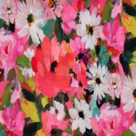 FRENCH TERRY DIGITAAL BLOEMEN ROZE (thumbnail)