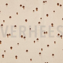 RIB JERSEY GOTS NATUREL PADDENSTOELEN NATUREL (thumbnail)