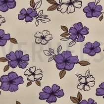 SWEAT NATURALS BLUMEN NATUR/LILA (thumbnail)