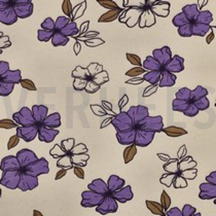 SWEAT NATURAL FLOWERS NATURAL/PURPLE (thumbnail)